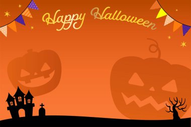 Cadılar Bayramı 'nı süsleyen bir hayal ürünü. Hayaletlerin ve balkabağının çizimleri etkinliğinizi sevimli ve heyecan verici yapacak..