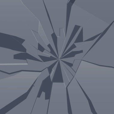 Kırık cam yüzeyin vektör çizimi