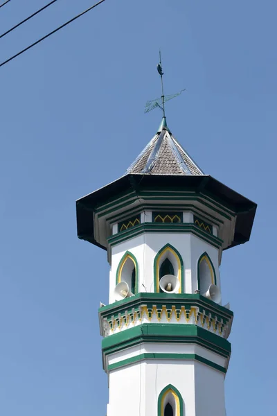 Parte Superior Minarete Uma Mesquita Mangkunegaran — Fotografia de Stock