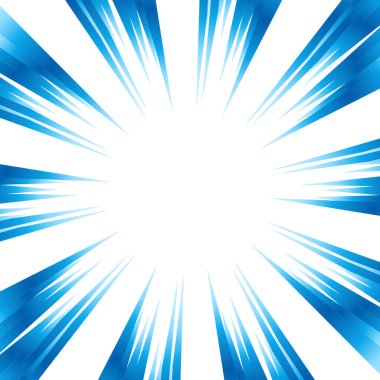 Mavi gradyan odak çizgilerinin çizimi