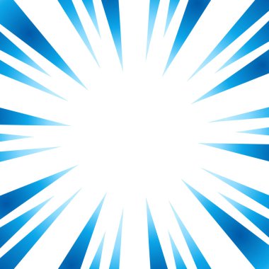 Mavi gradyan odak çizgilerinin çizimi