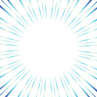 Parlak mavi eğimli odak çizgileri