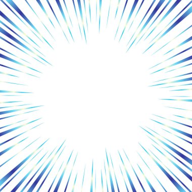 Parlak mavi eğimli odak çizgileri