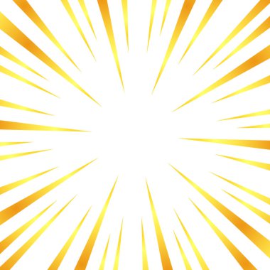 Altın gibi bir gradyanı olan konsantre çizgilerin tasviri