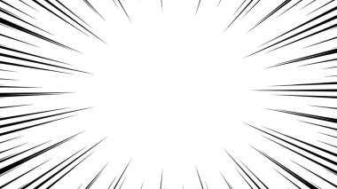 Siyah çizgi film tarzı konsantrasyon malzemesi