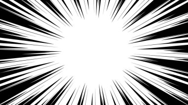 Siyah çizgi film tarzı konsantrasyon malzemesi