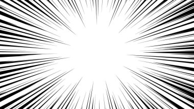 Siyah çizgi film tarzı konsantrasyon malzemesi