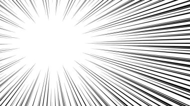 Siyah çizgi film tarzı konsantrasyon malzemesi