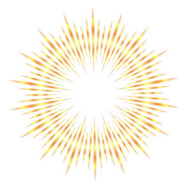 Renkli dairesel yoğunlaştırılmış çizgilerin çizimi