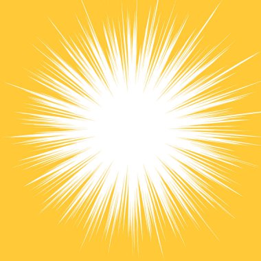 Sarı manga tarzı yoğunlaştırılmış çizgilerin resimleme materyali