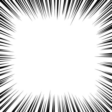 Siyah çizgi film tarzı konsantrasyon malzemesi