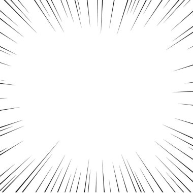 Siyah çizgi film tarzı konsantrasyon malzemesi