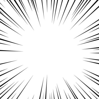 Siyah çizgi film tarzı konsantrasyon malzemesi