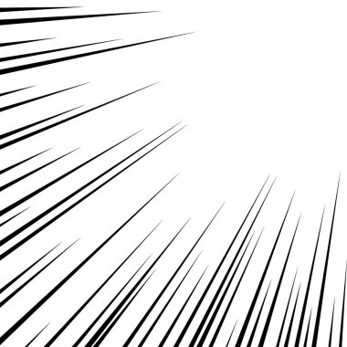 Çizgi film stili efekt çizgisinin vektör materyali