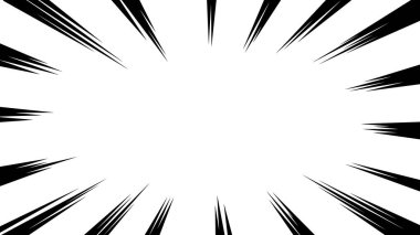 Çizgi film stili efekt çizgisinin vektör materyali