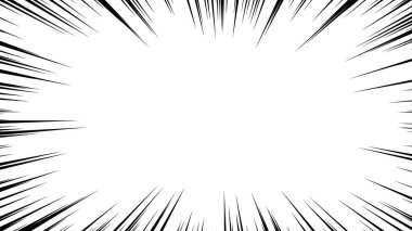 Çizgi film stili efekt çizgisinin vektör materyali