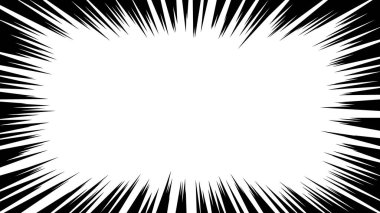 Çizgi film stili efekt çizgisinin vektör materyali