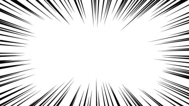 Çizgi film stili efekt çizgisinin vektör materyali