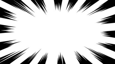 Çizgi film stili efekt çizgisinin vektör materyali