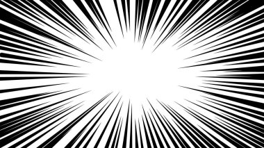 Çizgi film stili efekt çizgisinin vektör materyali