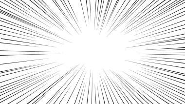 Çizgi film stili efekt çizgisinin vektör materyali