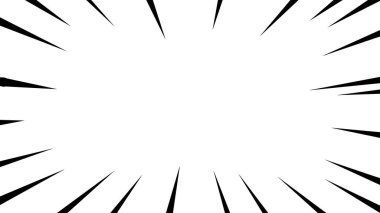 Çizgi film stili efekt çizgisinin vektör materyali