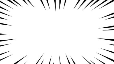 Çizgi film stili efekt çizgisinin vektör materyali