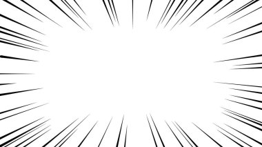 Çizgi film stili efekt çizgisinin vektör materyali