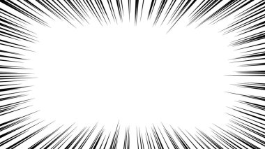 Çizgi film stili efekt çizgisinin vektör materyali