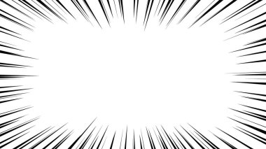 Çizgi film stili efekt çizgisinin vektör materyali