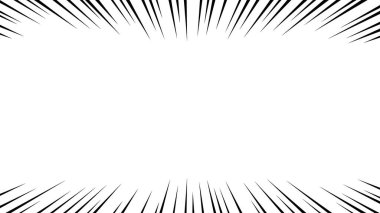 Çizgi film stili efekt çizgisinin vektör materyali