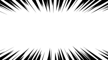 Çizgi film stili efekt çizgisinin vektör materyali