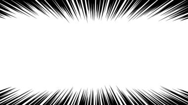 Çizgi film stili efekt çizgisinin vektör materyali