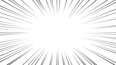 Çizgi film stili efekt çizgisinin vektör materyali