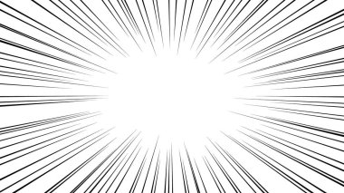 Çizgi film stili efekt çizgisinin vektör materyali