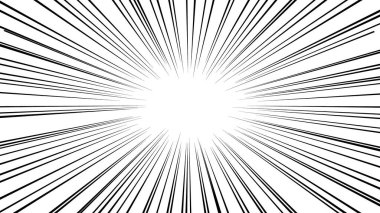 Çizgi film stili efekt çizgisinin vektör materyali