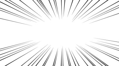 Çizgi film stili efekt çizgisinin vektör materyali