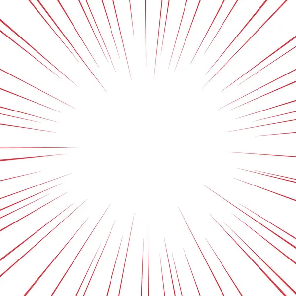 Renkli çizgi film stili konsantrasyon hattı materyali