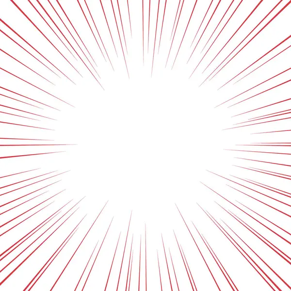 Renkli çizgi film stili konsantrasyon hattı materyali