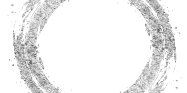 Gümüş renkli Japon tarzı bir çemberin çizim materyali