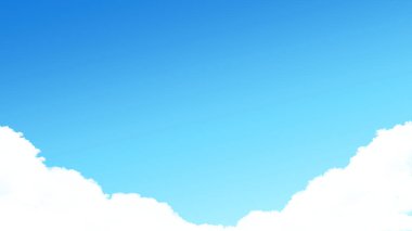 Mavi gökyüzü ve kümülonimbus kopyalama alanı