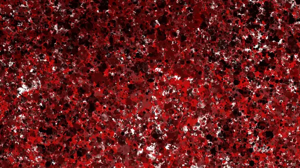 Kırmızı-siyah mürekkep serpiştirilmiş zehirli imge tasviri