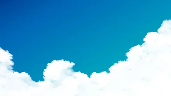 Mavi gökyüzü ve kümülonimbus manzarası