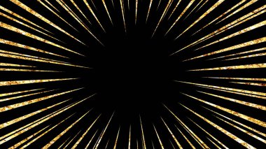 Siyah zemin üzerinde parıldayan altın çizgileri olan bir arkaplan resmi.