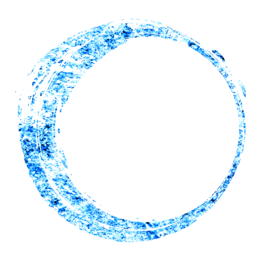 Işıl ışıl mavi Japon tarzı dairesel malzeme