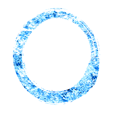 Işıl ışıl mavi Japon tarzı dairesel malzeme