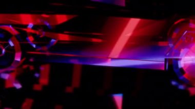 Siyah arka planda gelecekteki animasyonların özel efektleri. Fütüristik teknoloji konsepti, 3D SUV hepsi teker çekiş modeli, dijital teknolojiyi etkiler..