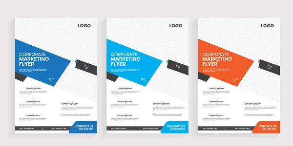 New business branding flyer design set, Marketing flier design bundle, Unique flyer for business
