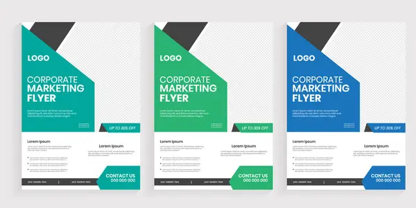 New business branding flyer design set, Marketing flier design bundle, Unique flyer for business