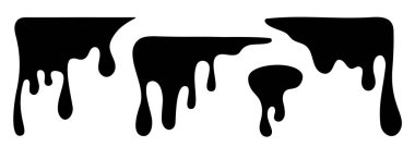 Boya damlayan sıvı seti. Güncel boya, lekeler. Yağ damlası